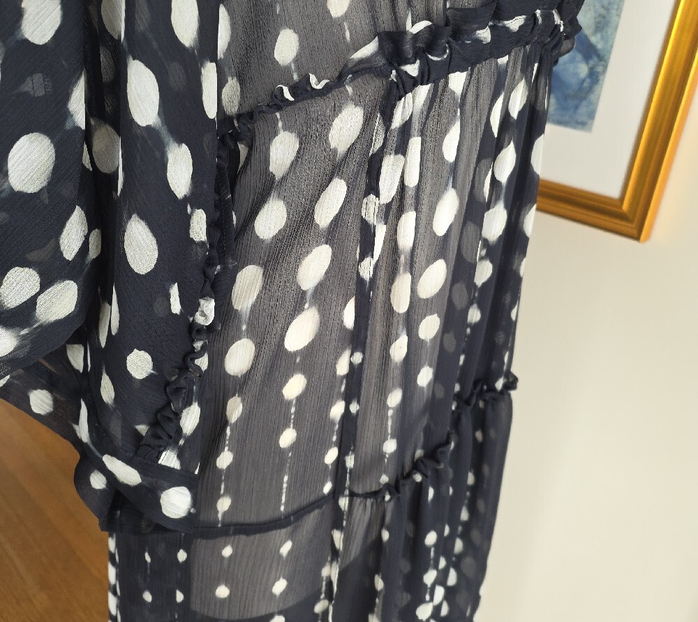 NWT Malia Mills Demi Caftan Urban Dot Noir - Picture 12 of 15